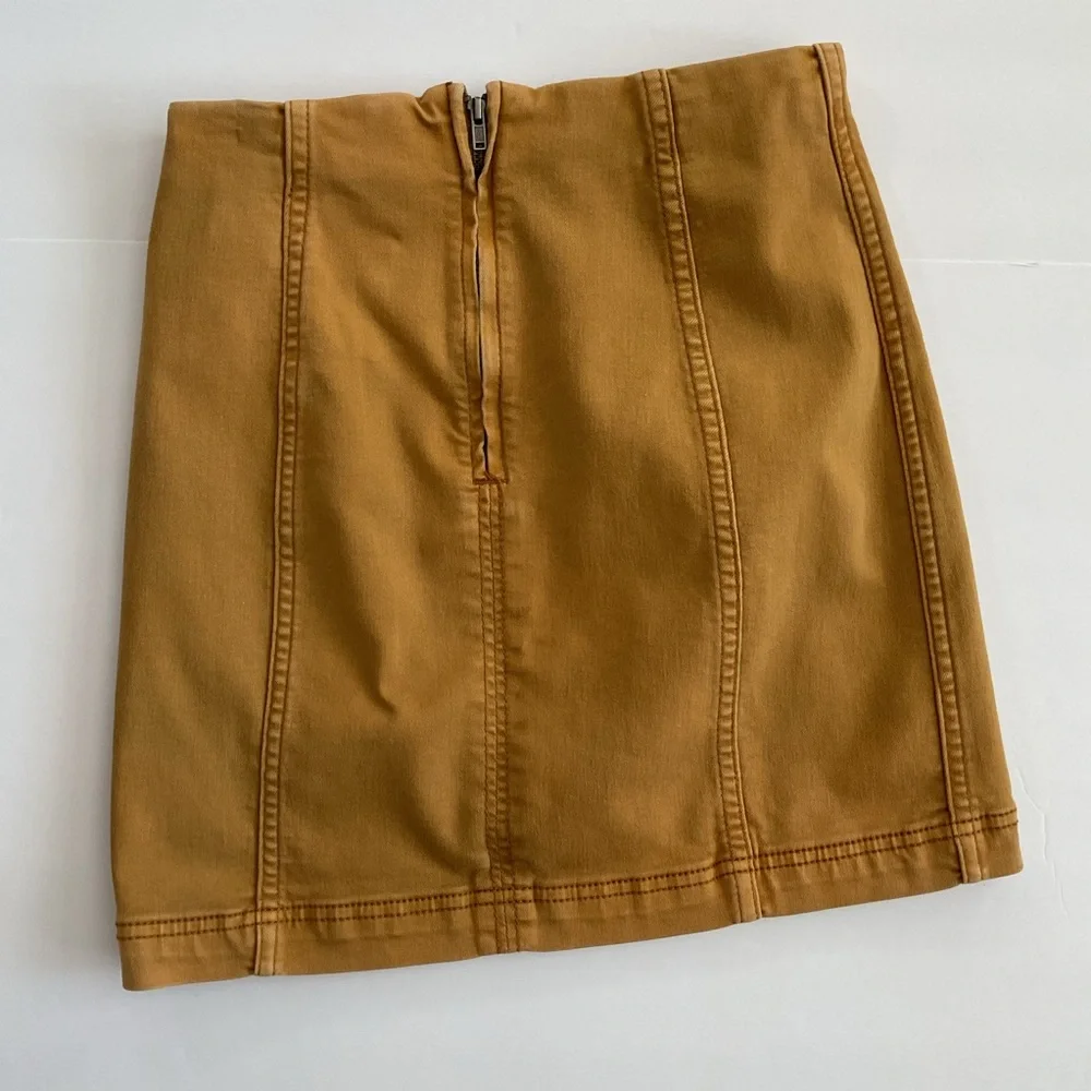 Free People Skirt Mustard Yellow Size 2